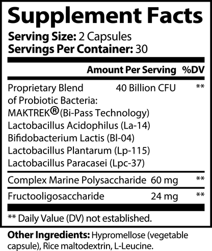 Gut Check Probiotic 40 billion CFU